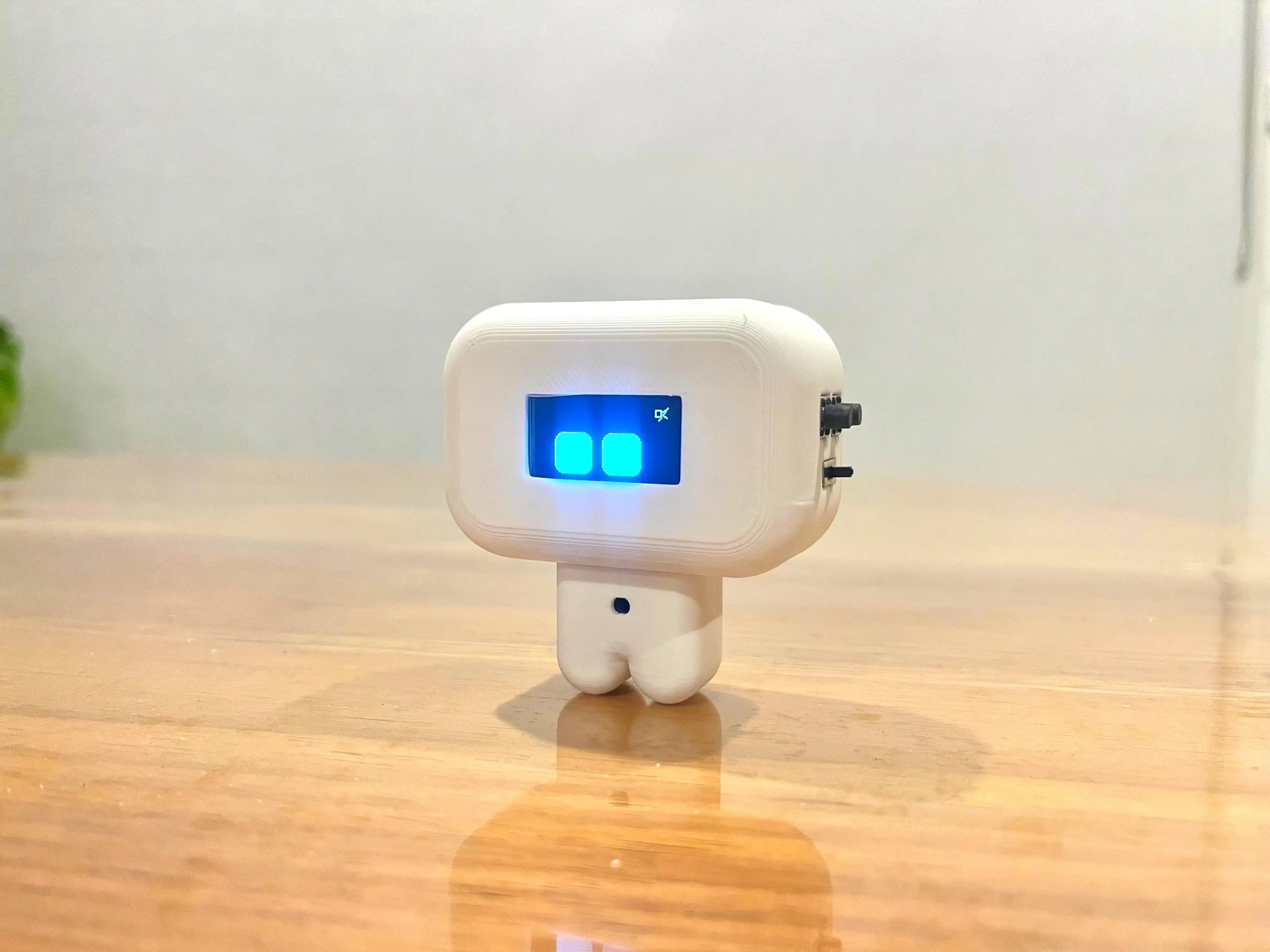 PocketBot- Interactive Desktop Robot with Touch and Movement Reaction and In-Built Stopwatch