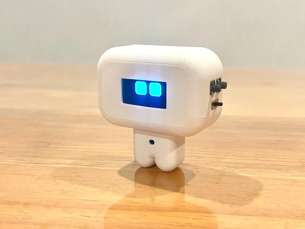 PocketBot- Interactive Desktop Robot with Touch and Movement Reaction and In-Built Stopwatch