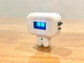 PocketBot- Interactive Desktop Robot with Touch and Movement Reaction and In-Built Stopwatch