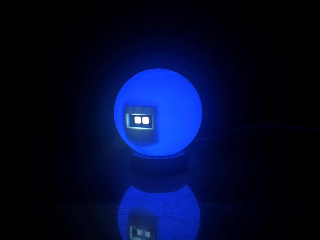 GlowBot- Nightlight Robot with Animated Eyes | 7-Color LED Desk Light | Auto Sleep Bedside Robot Lamp
