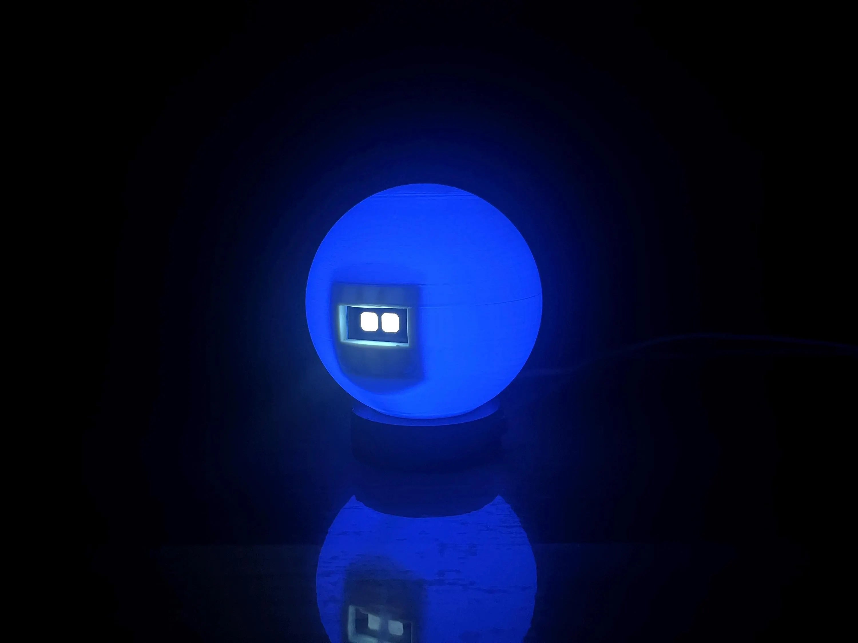 GlowBot- Nightlight Robot with Animated Eyes | 7-Color LED Desk Light | Auto Sleep Bedside Robot Lamp