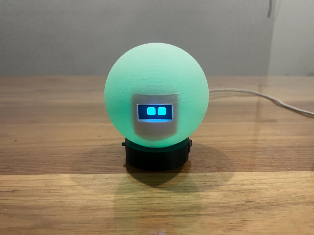 GlowBot- Nightlight Robot with Animated Eyes | 7-Color LED Desk Light | Auto Sleep Bedside Robot Lamp