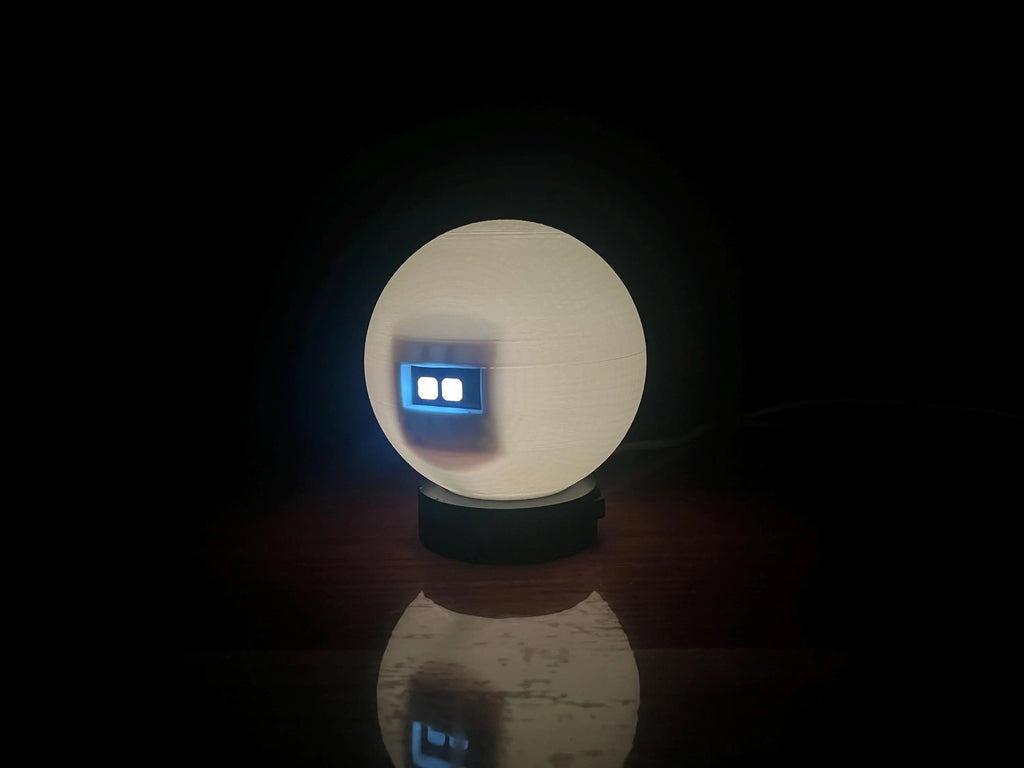 GlowBot- Nightlight Robot with Animated Eyes | 7-Color LED Desk Light | Auto Sleep Bedside Robot Lamp