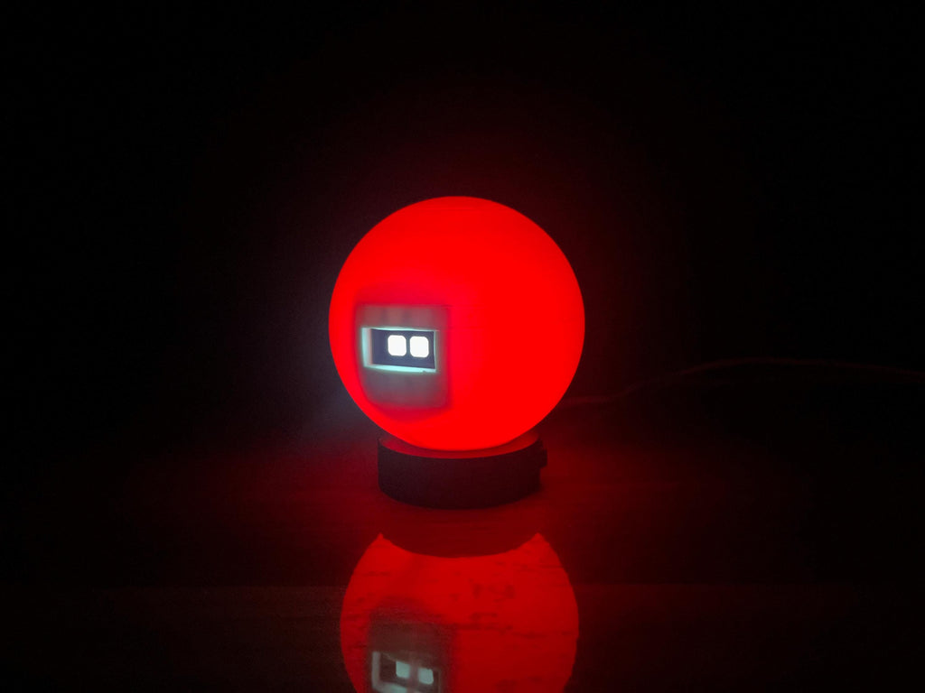 GlowBot- Nightlight Robot with Animated Eyes | 7-Color LED Desk Light | Auto Sleep Bedside Robot Lamp