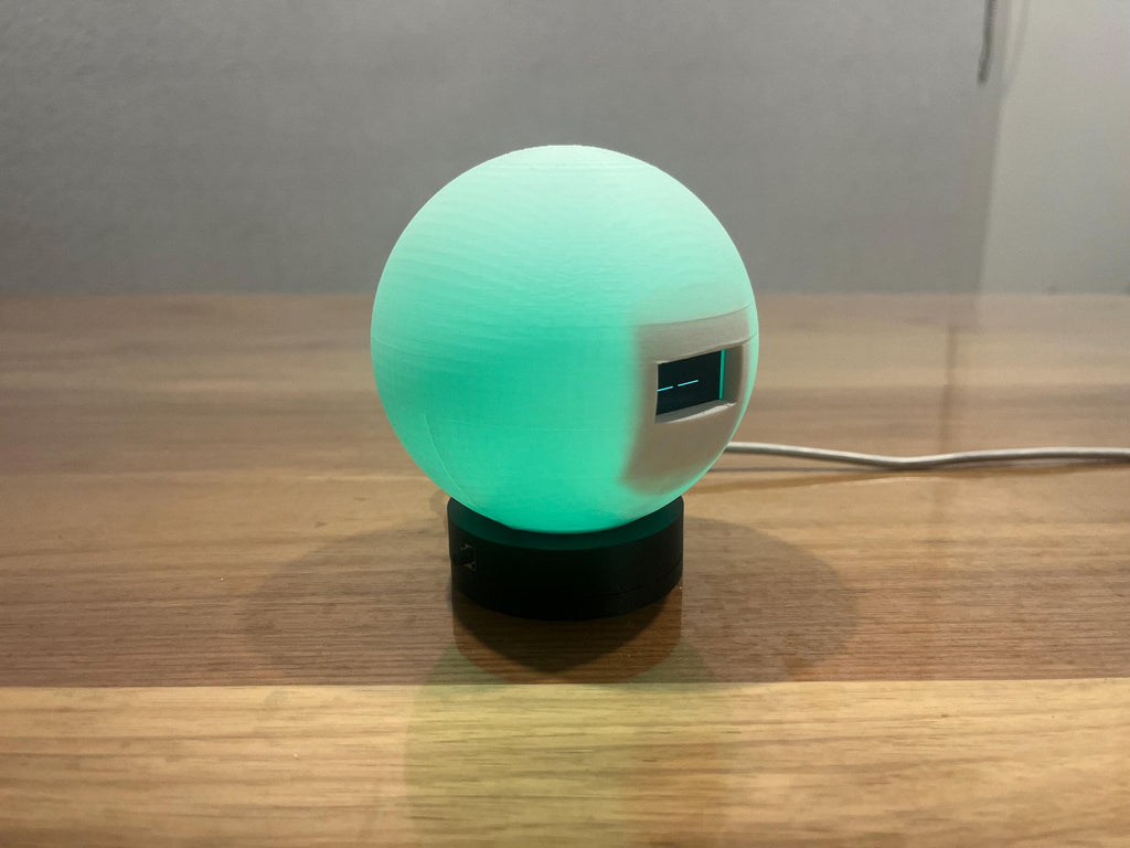 GlowBot- Nightlight Robot with Animated Eyes | 7-Color LED Desk Light | Auto Sleep Bedside Robot Lamp