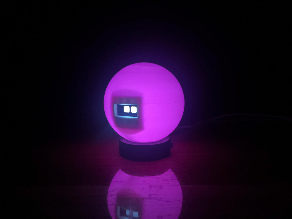 GlowBot- Nightlight Robot with Animated Eyes | 7-Color LED Desk Light | Auto Sleep Bedside Robot Lamp