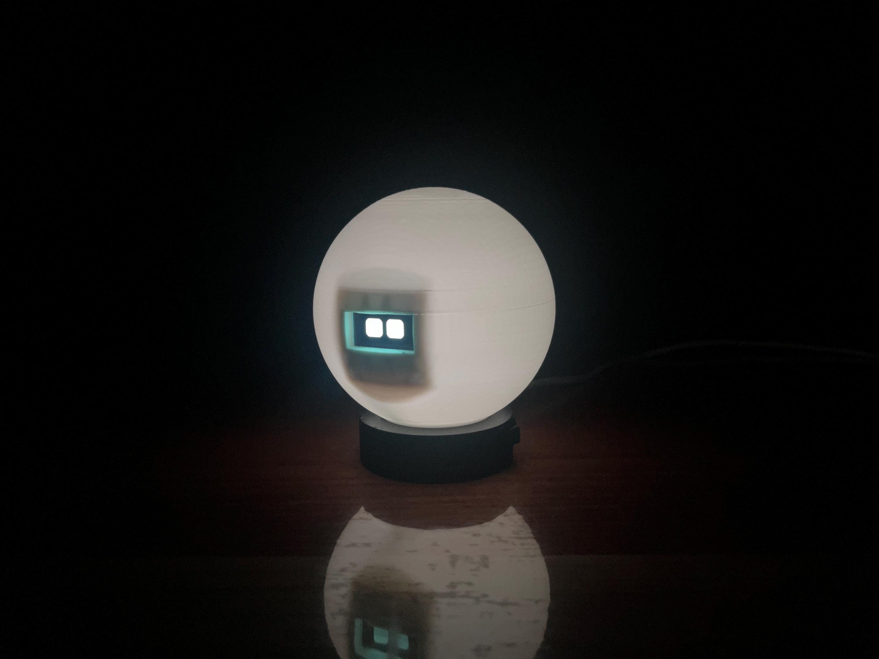 GlowBot- Nightlight Robot with Animated Eyes | 7-Color LED Desk Light | Auto Sleep Bedside Robot Lamp
