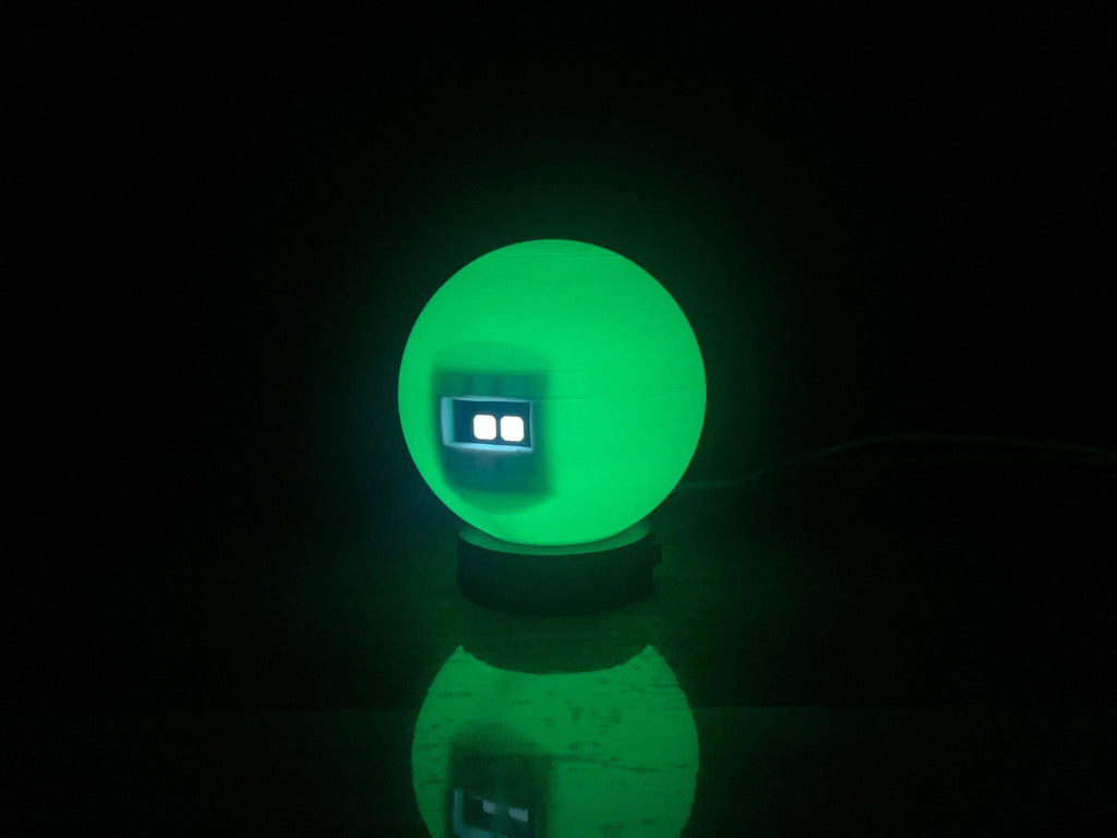 GlowBot- Nightlight Robot with Animated Eyes | 7-Color LED Desk Light | Auto Sleep Bedside Robot Lamp