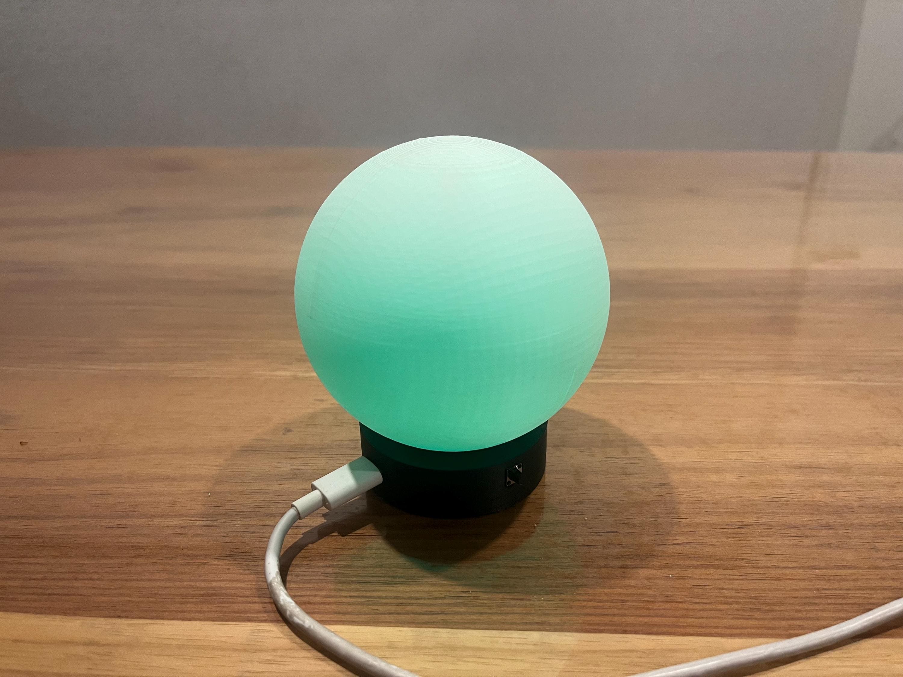 GlowBot- Nightlight Robot with Animated Eyes | 7-Color LED Desk Light | Auto Sleep Bedside Robot Lamp